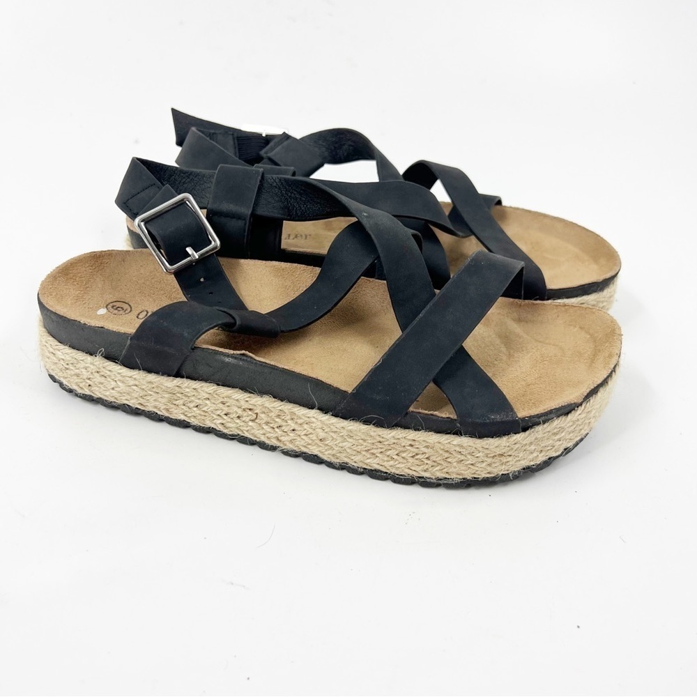 ✅ Olivia Miller Women's Byron Bay Strappy Espadrille Sandals Black US‎ 6M
